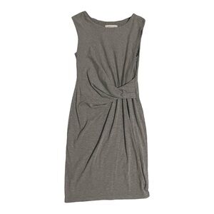 Philosophy Grey Sleeveless Wrap Mini Dress with Knot Detail, Size S